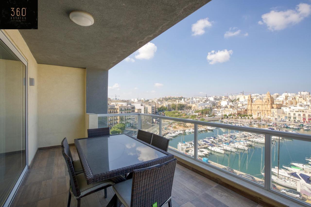 דירות Pietà Seafront, Designer Apt With Private Terrace & Wifi By 360 Estates מראה חיצוני תמונה